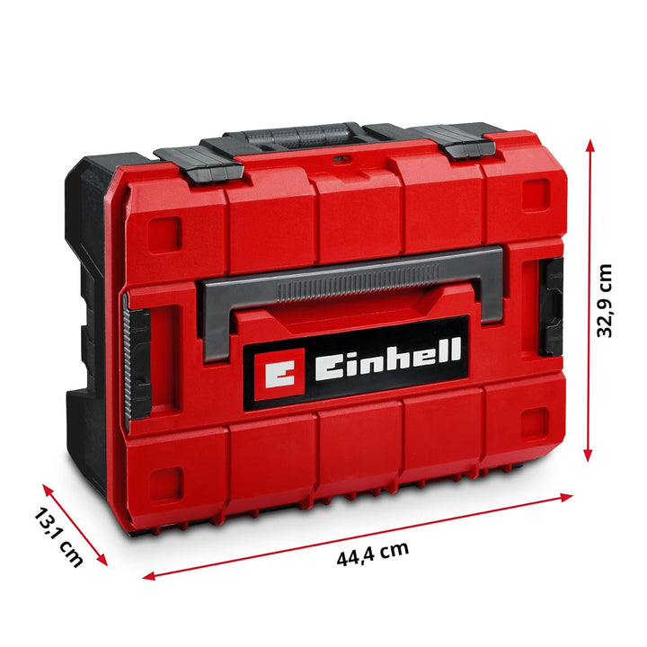 Original Einhell E-CASE 80-tlg. Werkzeugkoffer (Werkzeug-Set im robusten, stapelbaren Kunststoffkoff