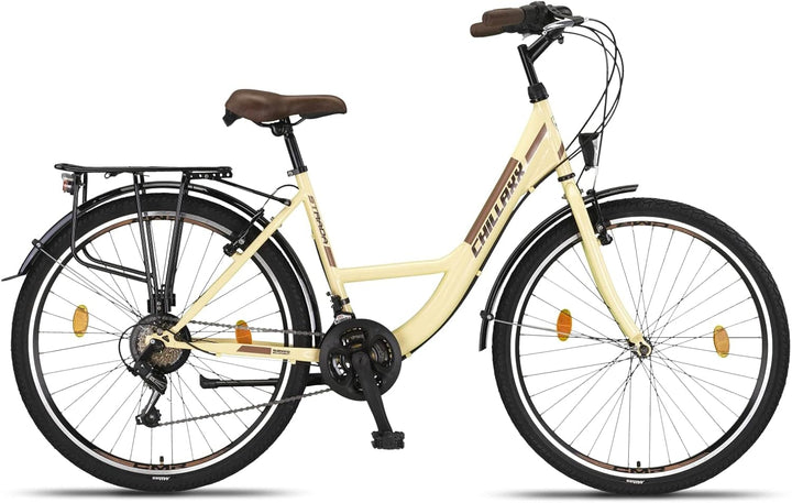 Chillaxx Bike Strada Premium City Bike in 24, 26, 28 Zoll - Fahrrad für Mädchen, Jungen, Herren und