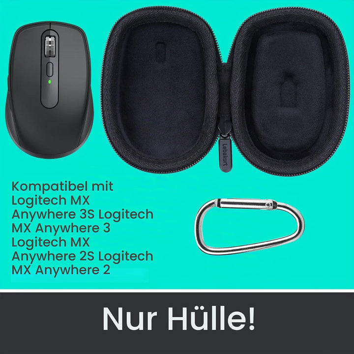 Lebakort Hart Reise Schutz Hülle Etui Tasche für Logitech MX Anywhere 3S Anywhere 3 Anywhere 2S Anyw