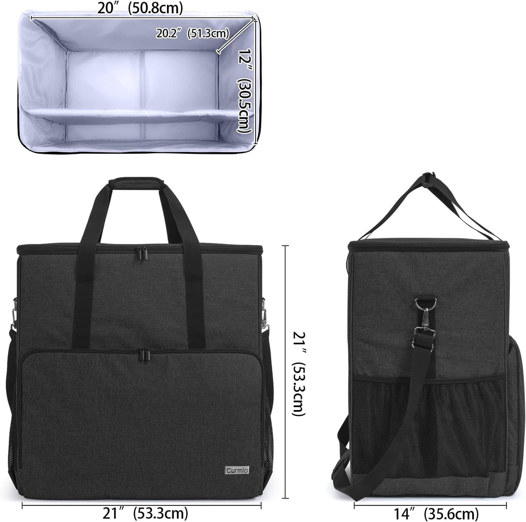 CURMIO Reisetasche für Desktop Computer und Monitor, Tragetasche für Computer PC-Gehäuse, Tastatur,