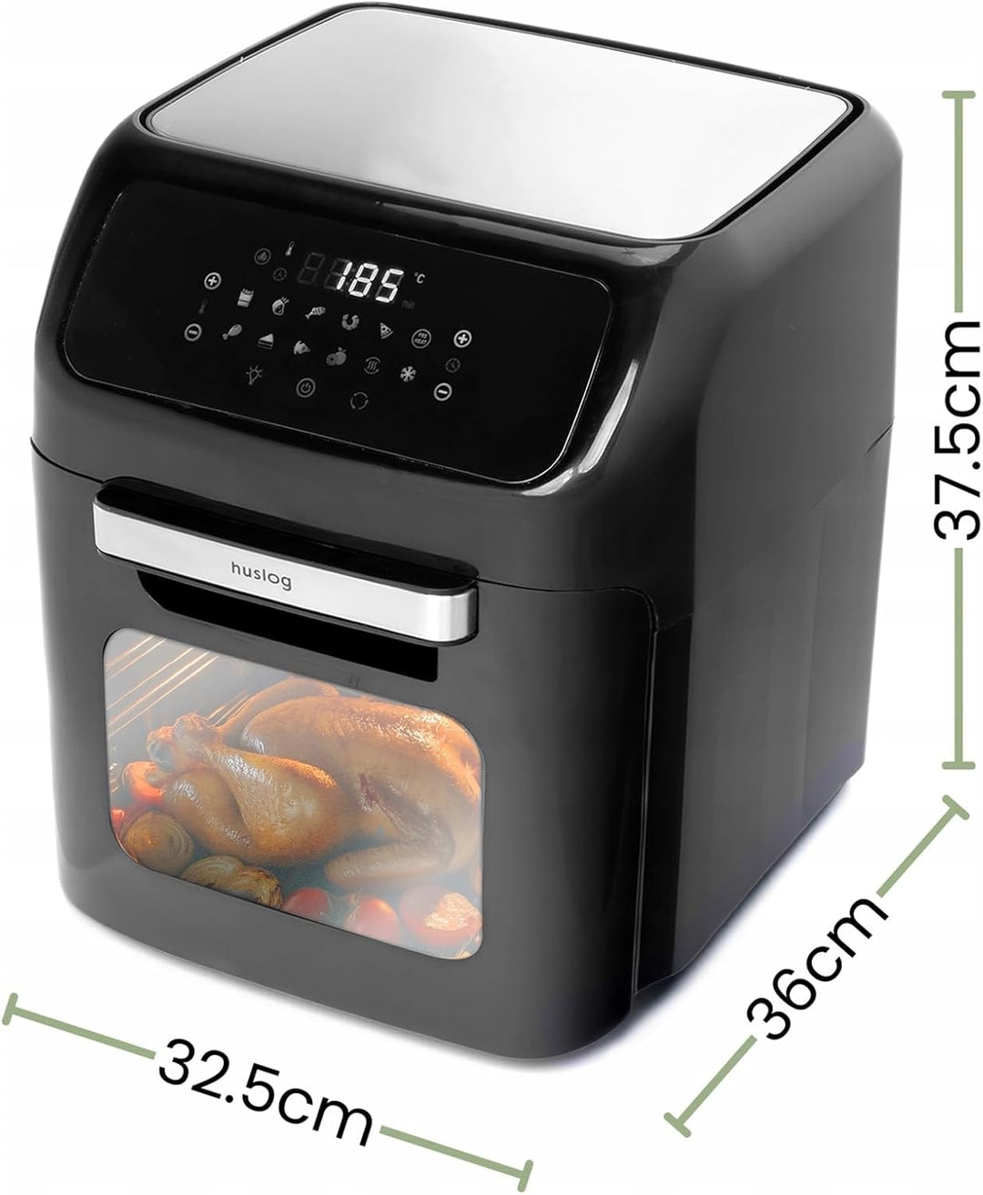 Airfryer Heissluftfritteuse 12L 1800W, Touchscreen, XXL, Zubehör, Fritteuse ohne Öl, Digital Screen,