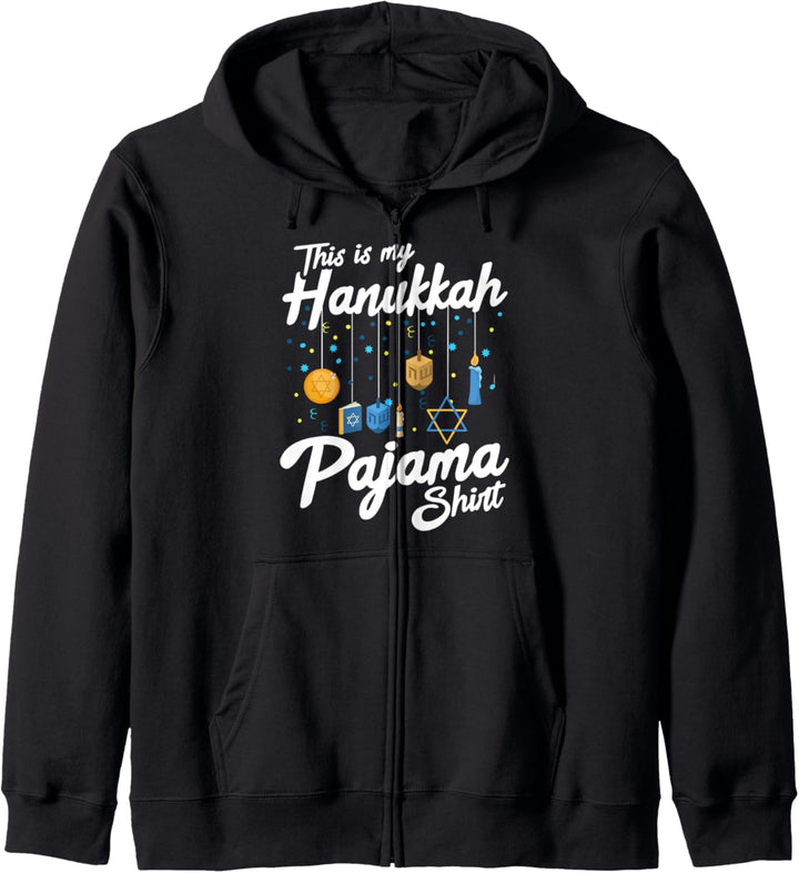 Hanukkah Pajama Dreidel Toy Boys Girls Jewish Christmas Kapuzenjacke