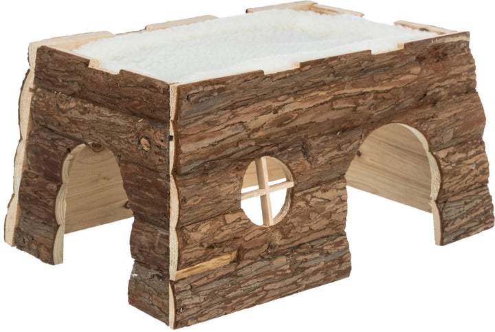 Trixie 6208 Natural Living Haus Tilde, mit Kuschelbett, 39 × 22 × 29 cm