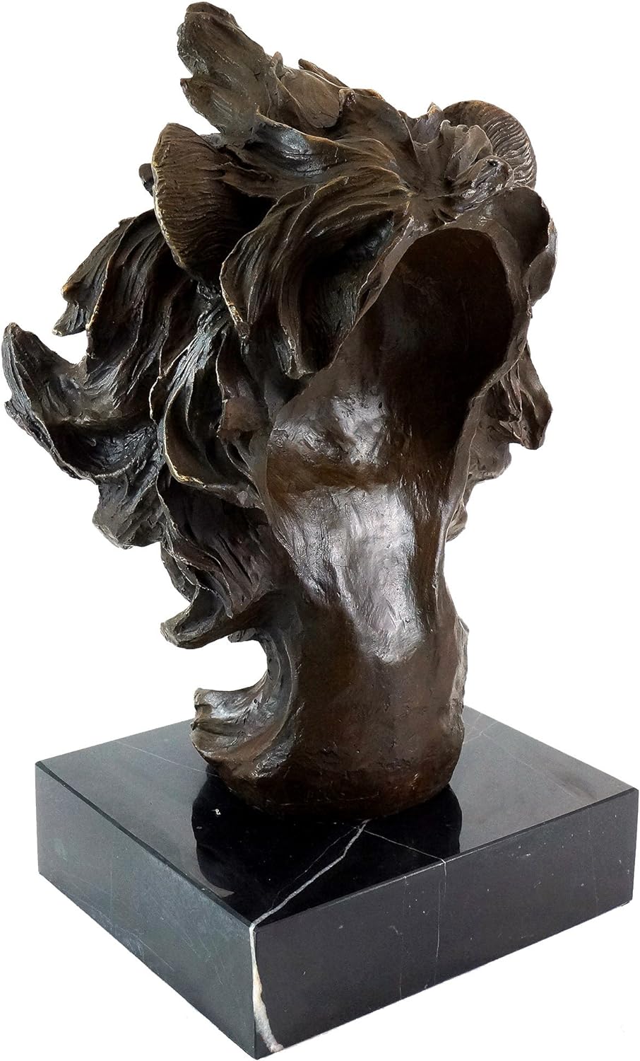 Kunst & Ambiente - Tierbronze - Abstrakter Löwenkopf - Modern Art Skulptur - signiert Milo - Löwensk