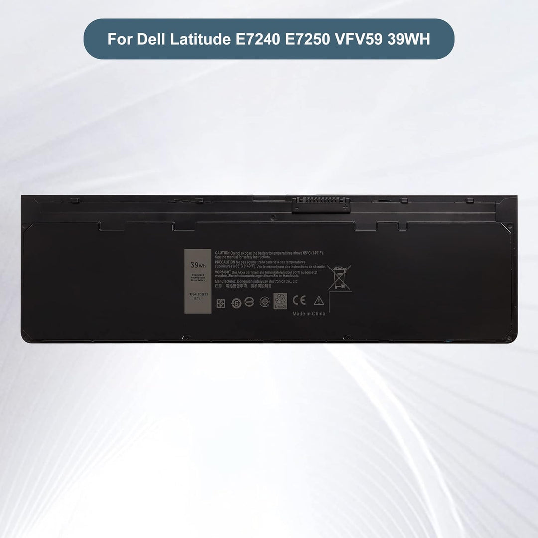 E-yiiviil Ersatzakku F3G33 W57CV WD52H Kompatibel mit Dell Latitude E7240 E7250 VFV59 39WH