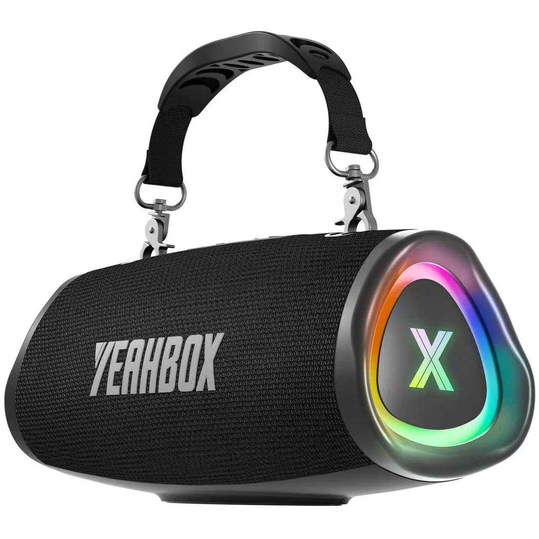 YEAHBOX Sonic Boom POP Bluetooth-Lautsprecher, 50W 1.1-Kanal-Basssystem, Racetrack-Woofers + 31mm Si