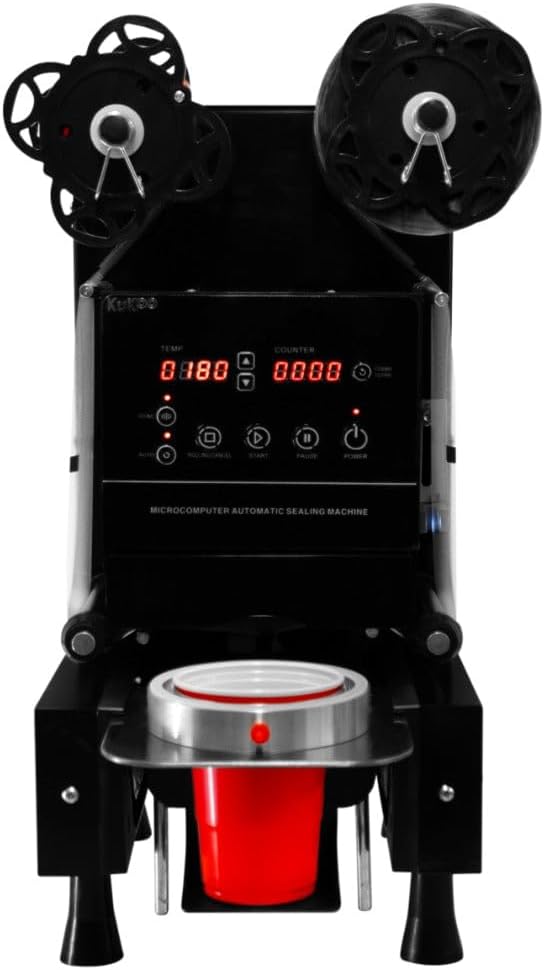 Tassenversiegelungsmaschine, elektrisch, 500 W, vollautomatisches Vakuumiergerät, Steuerung, LCD-Pan