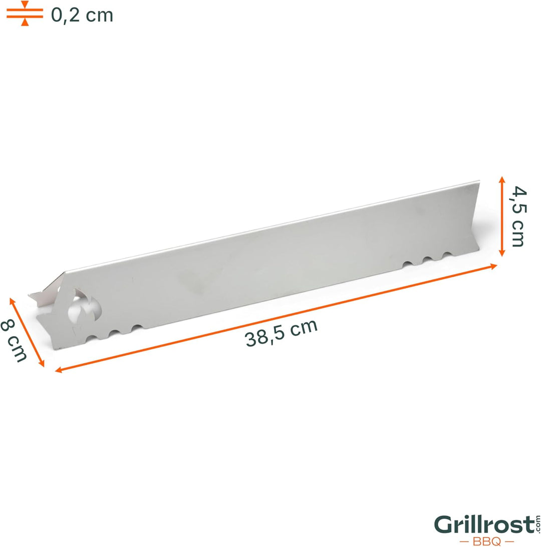 Grillrost.com Das Original Edelstahl Aromaschiene für Rösle Brennerabdeckung für Videro G4-SL und G4