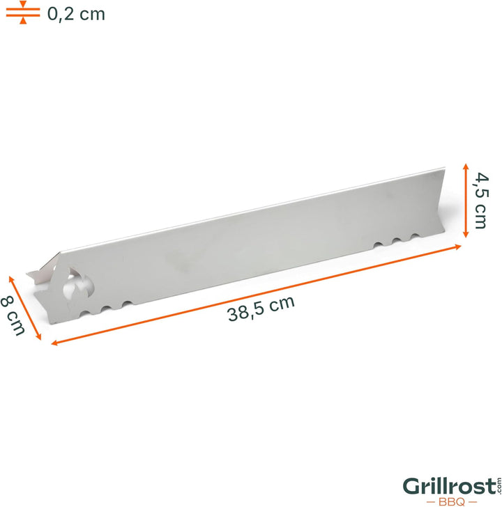 Grillrost.com Das Original Edelstahl Aromaschiene für Rösle Brennerabdeckung für Videro G4-SL und G4