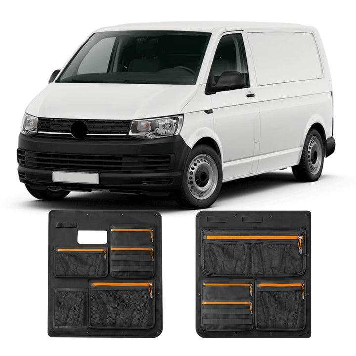 RASHION 2pcs Scheunentür Lagerorganisator kompatibel mit VW T5 T6 hintere Scheunentürstaschen Arbeit