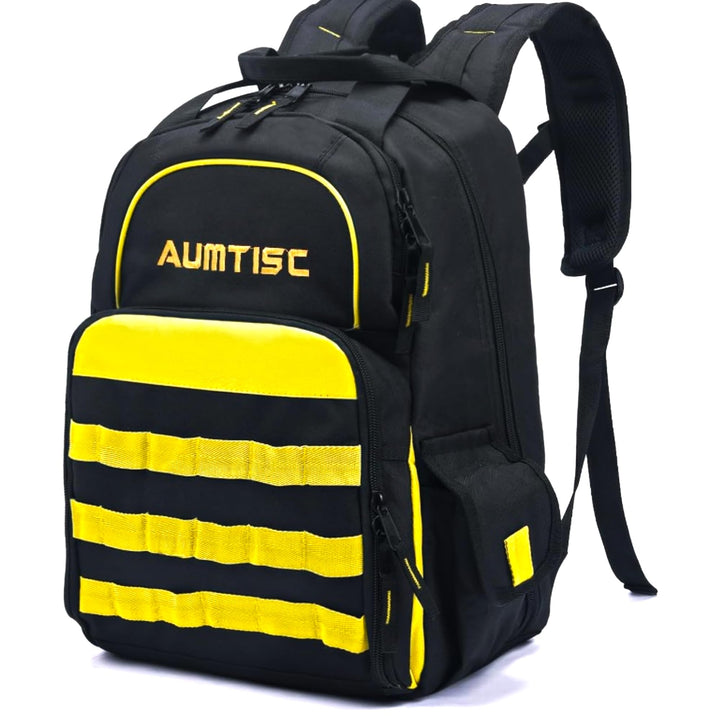 AUMTISC Werkzeugrucksack Werkzeugtasche Hochleistungs-werkzeug rucksack mit Mehrzwecktasche Industri