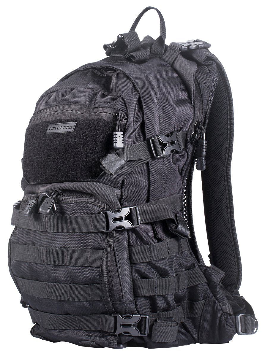 Nitecore Rucksack BP20 - Belüfteter Rücken - Militär-Spezifikationen - MOLLE System - Schwarz - 20L