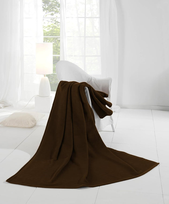 Biederlack Sofadecke 150 x 200 cm, Baumwolle 60%, Braun