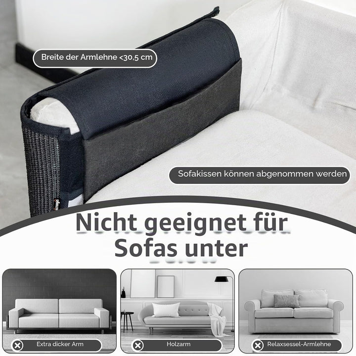 NATUYA Kratzschutz Sofa Katze Möbelschoner von Katzen - Katzenmöbel Schutz,Kann entfernt Werden, ohn