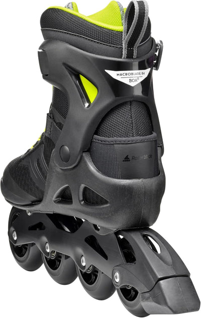 Rollerblade Herren Macroblade 84 Boa Inline-Skates EU: 40.5/41 (UK: 7-7.5 / US: 8-8.5) SCHWARZ/LIME,