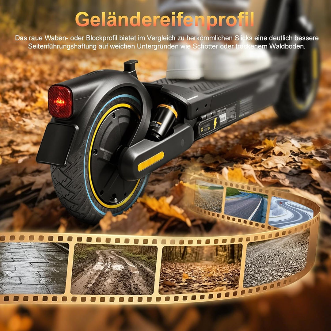 60/65-6,9 Ersatzräder Vollgummireifen 10 Zoll Solide Reifen für Ninebot Max G2 G2D G2E G65 F3 F3 Pro