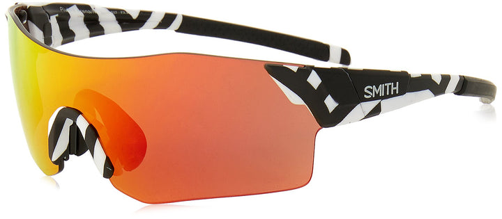 Smith Unisex-Erwachsene Pivlock Arena/N X6 S37 99 Sonnenbrille, Weiss (Whtebk Pattern/Pink Pink)