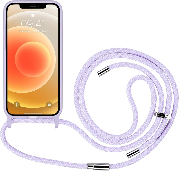Artwizz HangOn Case geeignet für iPhone 12/12 PRO (6.1') - Elastische Schutzhülle aus Silikon als Ha