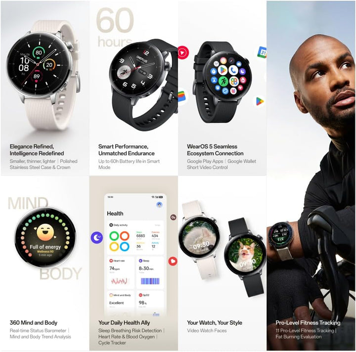 OnePlus Watch 3 43mm OPWE242 Black Steel