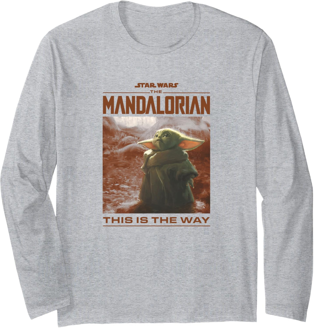 Star Wars: The Mandalorian The Child This Is The Way Poster Langarmshirt