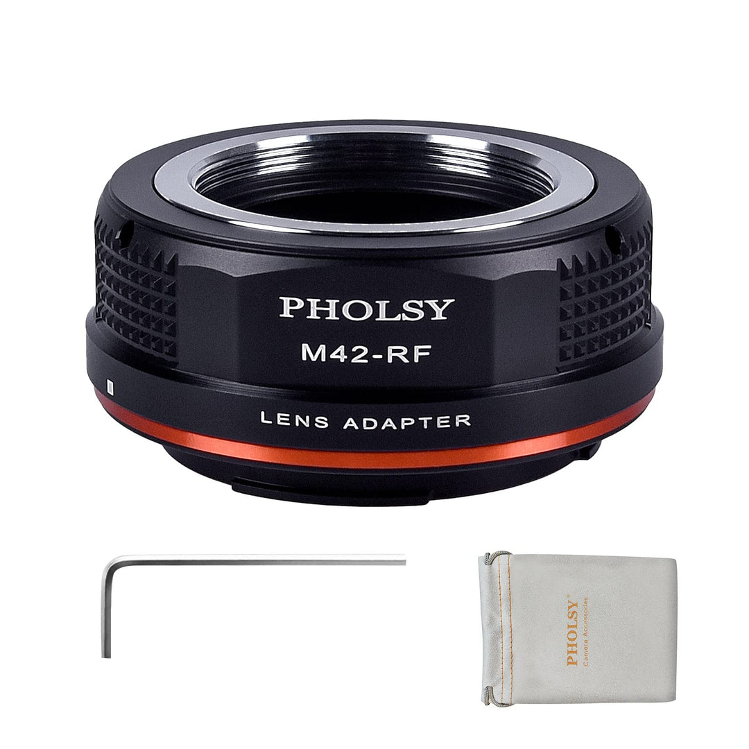 PHOLSY Objektivadapter Manueller Fokus Kompatibel mit M42 42mm Schraubmontage Mount Objektiv auf Can