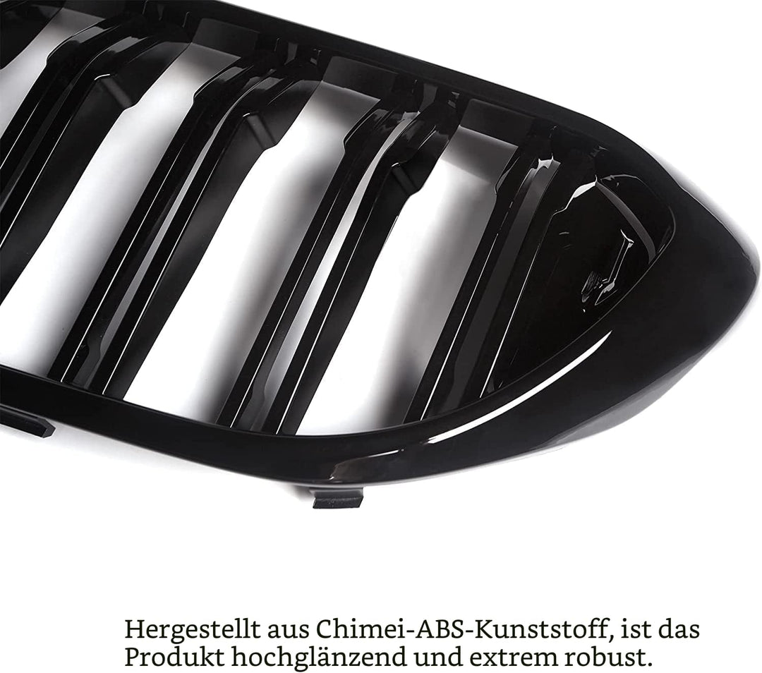 Gangying G30 Kühlergrill, G31 Nieren Schwarz passend für BMW 5er G30 G31 Grill Nieren Schwarz 2017-2