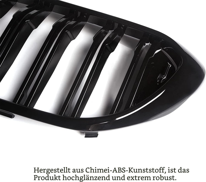 Gangying G30 Kühlergrill, G31 Nieren Schwarz passend für BMW 5er G30 G31 Grill Nieren Schwarz 2017-2