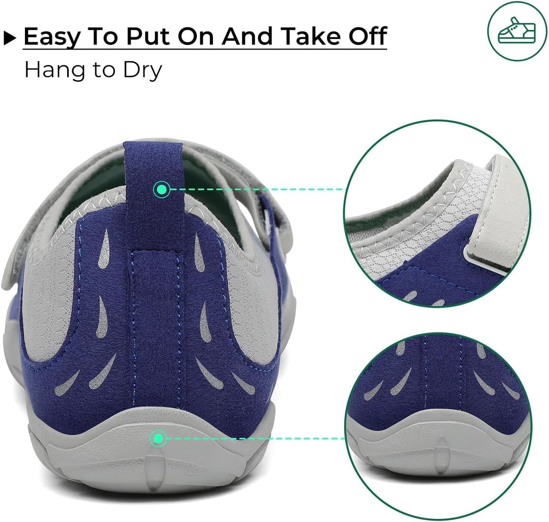 SAGUARO Badeschuhe für Herren Damen - 7/9 Drainagelöcher Schnelltrocknende rutschfest, Gr 35-48 45 E