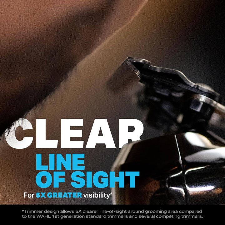 Wahl Pro Series High Visibility Trimmer, dicht schneidender Schneidsatz, Lithium-Ion, völlig abwasch