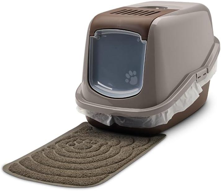 Beeztees 400467 Katzentoilette Nestor, 56 x 39 x 41 cm, braun/grau