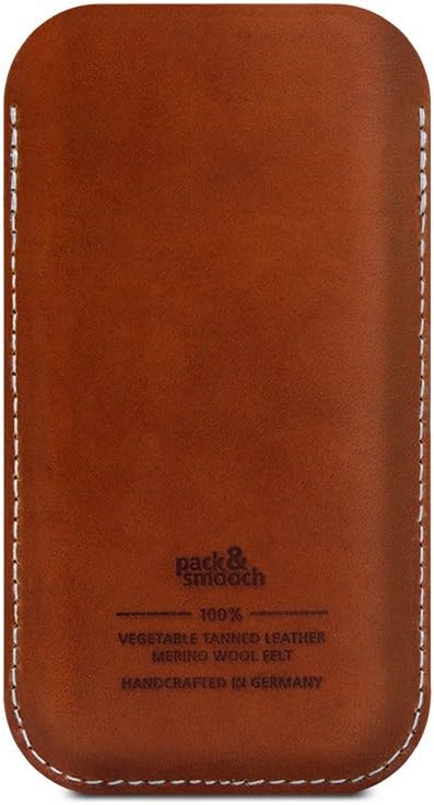 Pack & Smooch Für iPhone 13 Mini und 12 Mini Hülle, Tasche Kirkby aus 100% Merino Wollfilz, Pflanzli