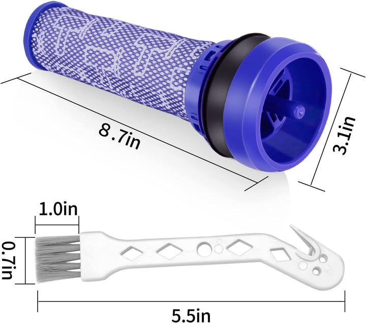 Smyidel 2 Stück Ersetzt Filter für Dyson DC33 DC37 DC39 DC28C DC53, 92341301,Pre-Filter Vormotorfilt