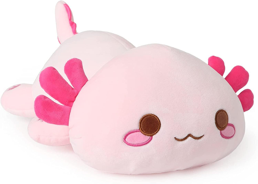 shownicer Plüschtier Axolotl Kuscheltier Stofftier Kawaii Axolotl Plüsch Kissen Spielzeug Wurfkissen