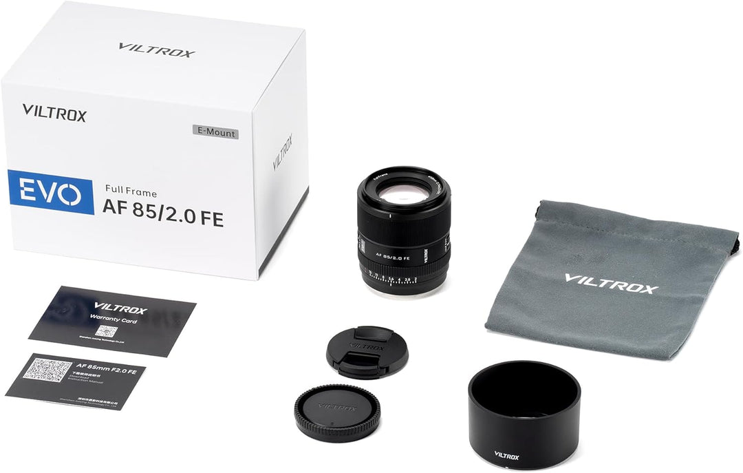 VILTROX 85mm F2.0 FE,AF 85mm f2.0 E Mount EVO Objektiv für Sony E,Auto Fcous Vollformat Objektiv für