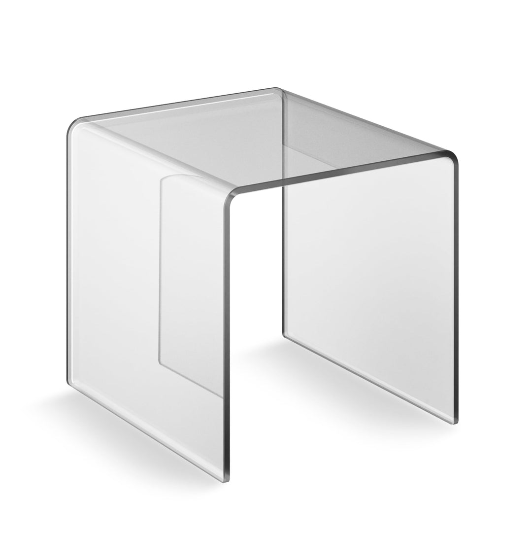 EH Design Acryl Beistelltisch PLEXIGLAS® 34 cm x 30 cm x 30 cm I Moderner Mini Nachttisch aus hochwe