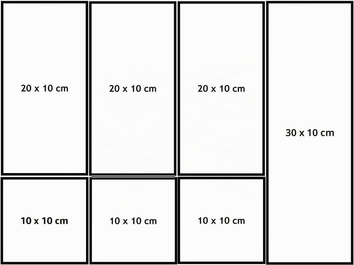 6x Ordnungsboxen - 10 cm hoch - grün - 20x10x10cm - 1,4 Liter - Ordnungskorb - Schubladenorganizer S