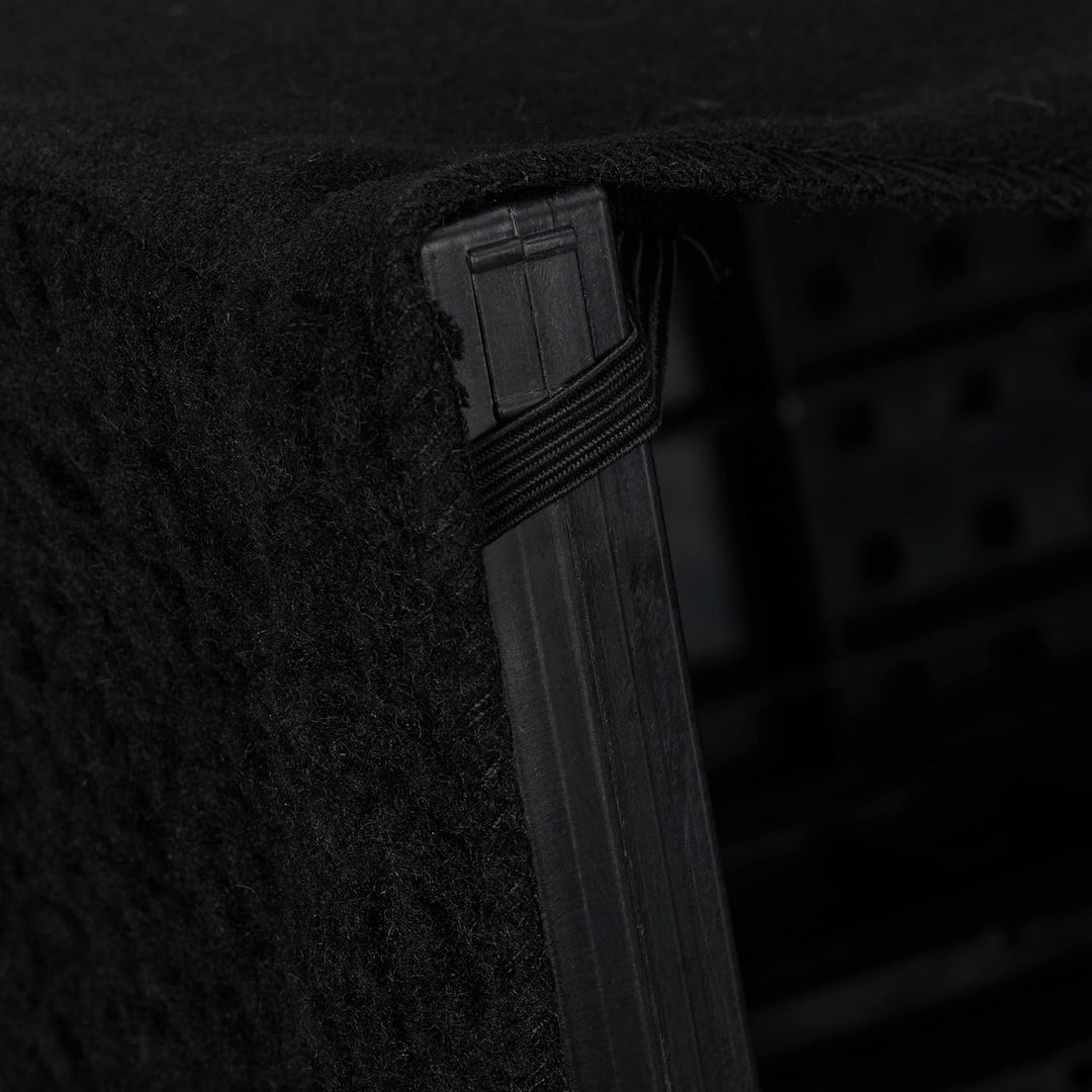 Relaxdays Hundetreppe 3 Stufen, kleine & grosse Hunde, Bett & Couch, Stoffbezug, Tiertreppe innen, 3