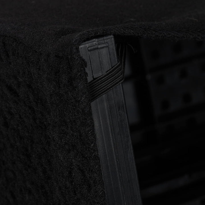 Relaxdays Hundetreppe 3 Stufen, kleine & grosse Hunde, Bett & Couch, Stoffbezug, Tiertreppe innen, 3