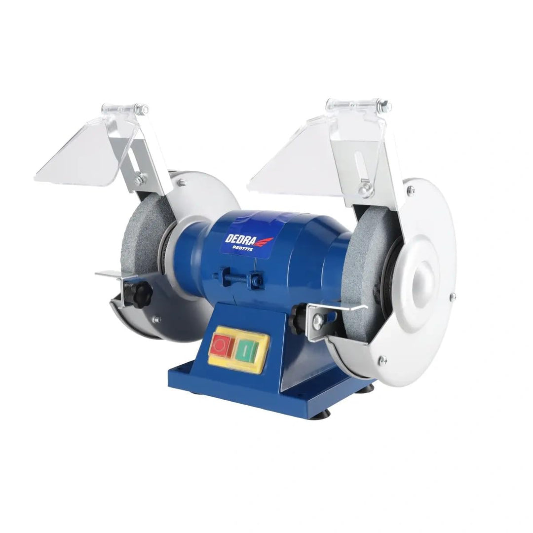 Doppelscheiben-Tischschleifer 150 W DEDRA, 125 × 16 mm, Möglichkeit der Tischbefestigung, Unterspann