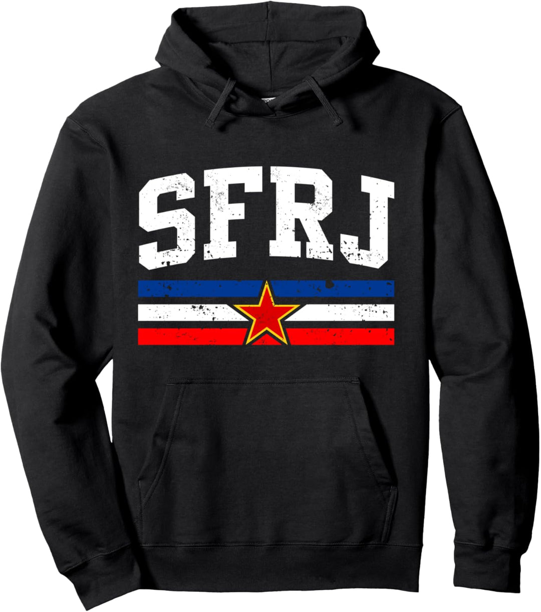 SFRJ Jugoslawien Design mit Jugo Flagge Pullover Hoodie
