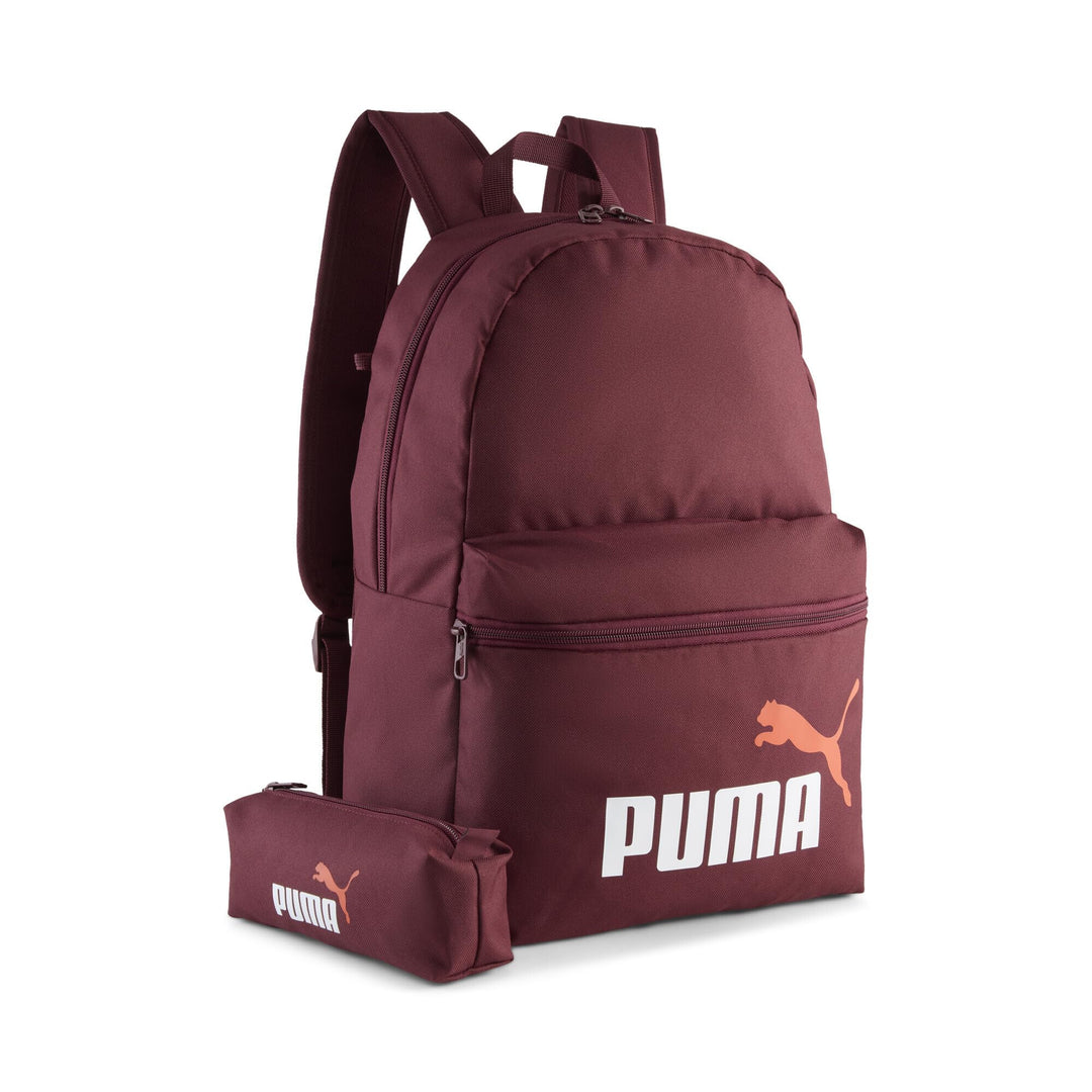 PUMA Unisex Phase Backpack Set Klassische Rucksäcke (1er Pack) Einheitsgrösse Rubinrot Schimmerndes