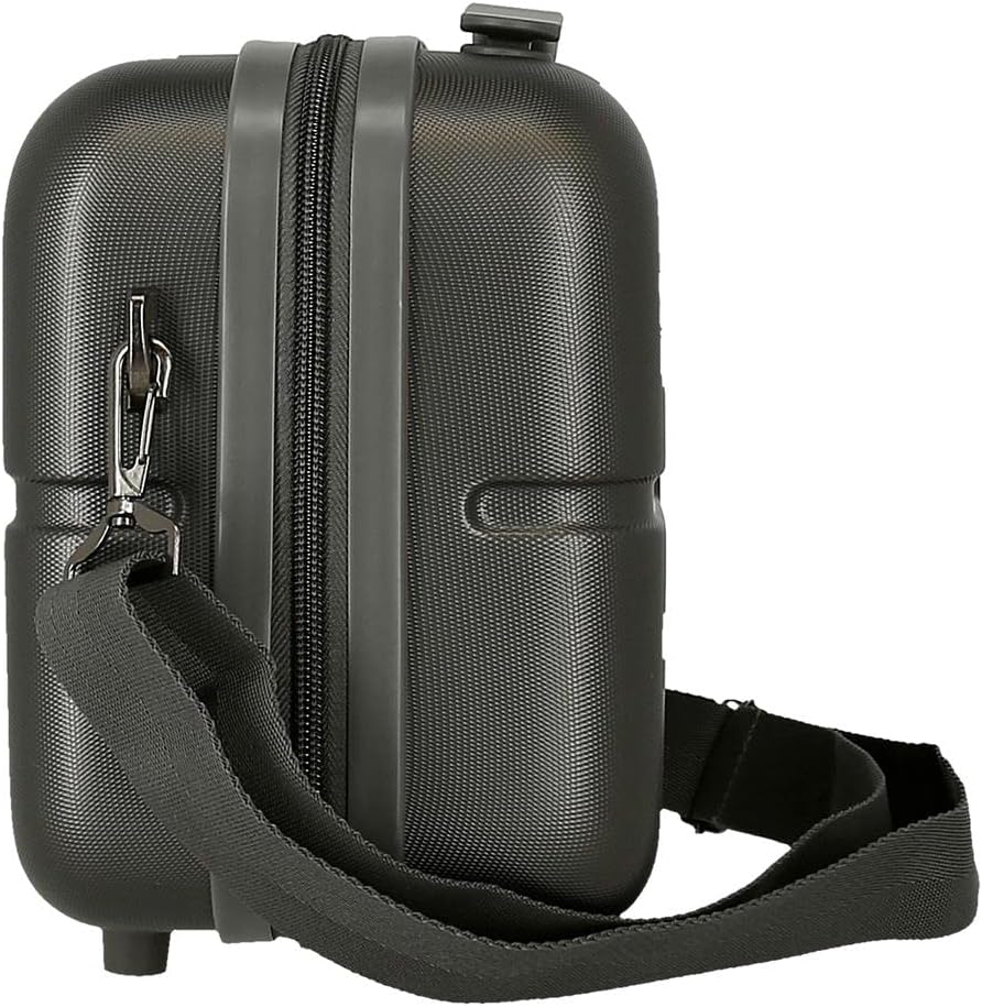Pepe Jeans Accent Anpassbarer Kulturbeutel ABS-Toilettenbeutel Anthrazit, ABS-Toilettenbeutel Anthra