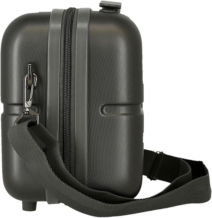 Pepe Jeans Accent Anpassbarer Kulturbeutel ABS-Toilettenbeutel Anthrazit, ABS-Toilettenbeutel Anthra