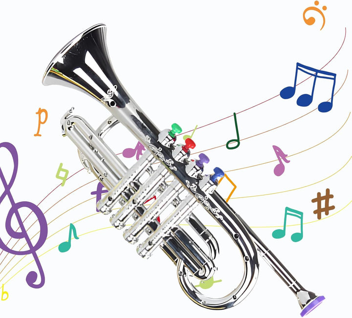 Kinder Trompete Musiktrompete | Musikinstrument Blasinstrument für Kinder | Lerninstrument zum Lerne