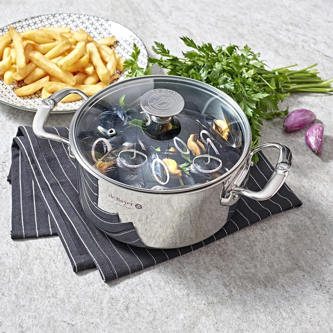 DE BUYER Mildy Kochtopf mit Deckel, 20 cm, Sonstiges
