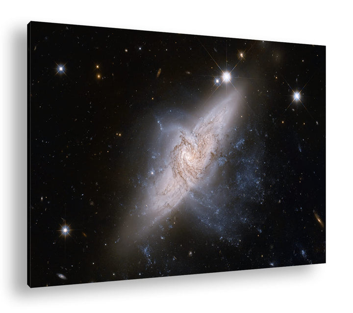 deyoli Dark weite Galaxien mit leuchtenden Sternen im Format: 80x60 als Leinwandbild, Motiv fertig g