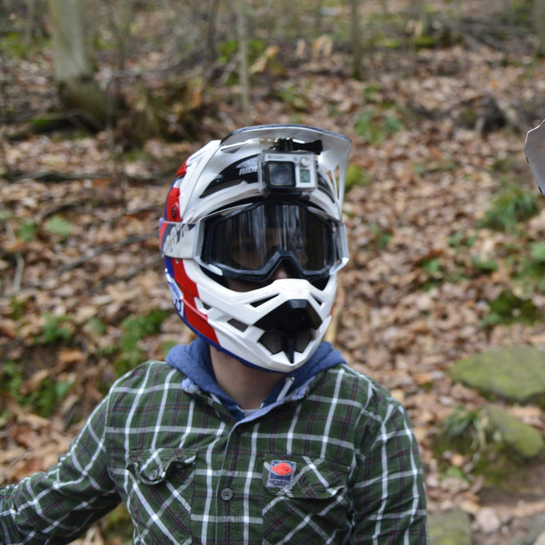 Big Pack - Action Kamera Halterung Fullface Helme | kompatibel mit GoPro, Garmin & Rollei | speziell