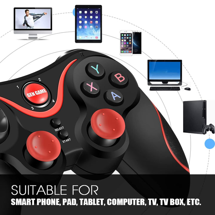 ciciglow Bluetooth Wireless Game Controller, Bluetooth Gamepad Controller Joystick für IOS/für Andro