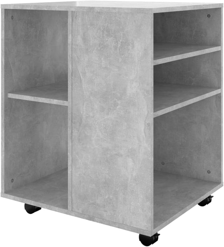 Mobiler Aktenschrank Lagerschrank aus Holzwerkstoff Beistellschrank mit Rollen für Wohnzimmer Schlaf