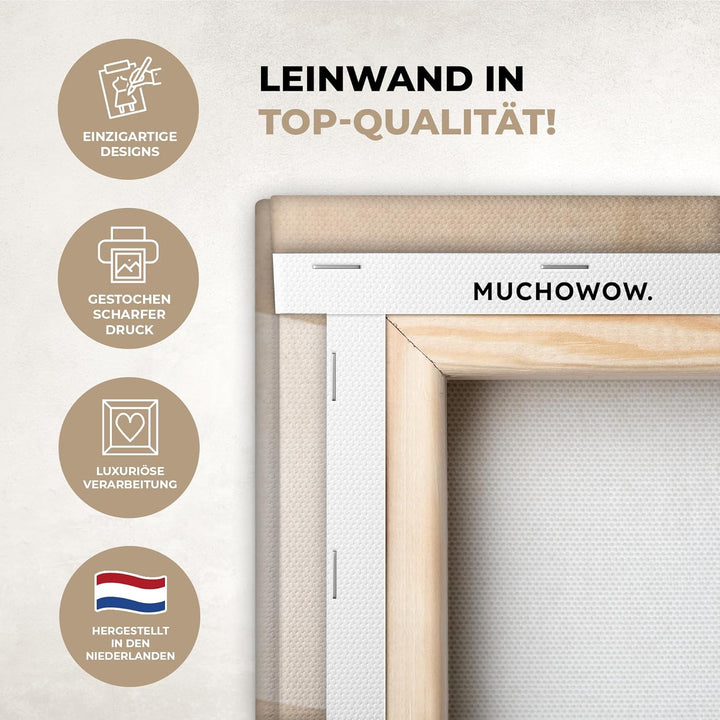 MuchoWow© Leinwandbild Gross 120x80 cm XXL Dekoration Wohnzimmer Bilder Pictures Wall Decoration Liv